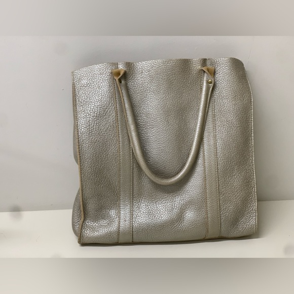 Borge Garveri for J.Crew Soft Metallic Pebbled Leather Tote Bag - Picture 4 of 16